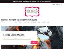 Tablet Screenshot of madysonsmarshmallows.com